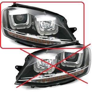 U Tube Scheinwerfer LED Tagfahrlicht + Blinker VW GOLF...