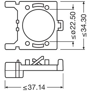 OSRAM Montagehalterung Adapter 64210DA02 für NIGHT...