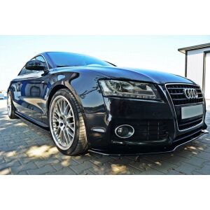 Maxton Design Seitenschweller Ansatz für Audi S5 / A5 / A5 S-Line 8T / 8T FL schwarz Hochglanz
