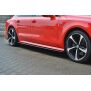 Maxton Design Seitenschweller Ansatz für Audi S7 / A7 S-Line C7 FL schwarz Hochglanz