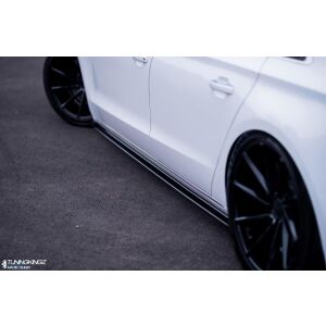 Maxton Design Seitenschweller Ansatz für Audi A8 D4 schwarz Hochglanz