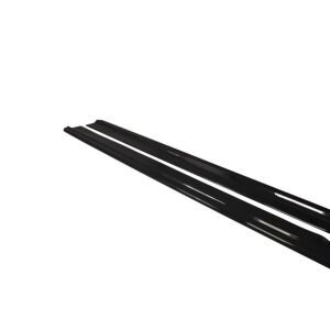 Maxton Design Seitenschweller Ansatz für Audi A8 D4 schwarz Hochglanz