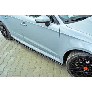 Maxton Design Seitenschweller Ansatz für Audi RS3 8V Sportback schwarz Hochglanz