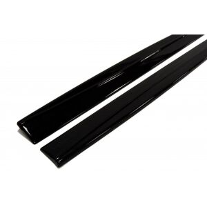 Maxton Design Seitenschweller Ansatz für BMW 4er F32 M Paket schwarz Hochglanz