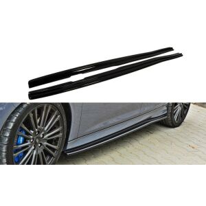 Maxton Design Seitenschweller Ansatz für Ford Focus RS Mk3 schwarz Hochglanz