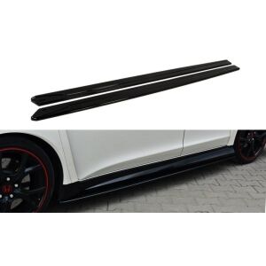 Maxton Design Seitenschweller Ansatz für HONDA CIVIC IX TYPE R schwarz Hochglanz