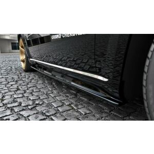 Maxton Design Seitenschweller Ansatz für Jeep Grand Cherokee WK2 Summit Facelift schwarz Hochglanz