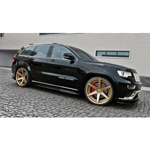 Maxton Design Seitenschweller Ansatz für Jeep Grand Cherokee WK2 Summit Facelift schwarz Hochglanz