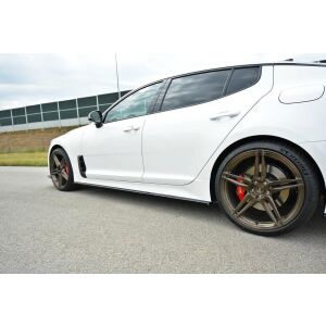 Maxton Design Seitenschweller Ansatz für KIA STINGER GT schwarz Hochglanz