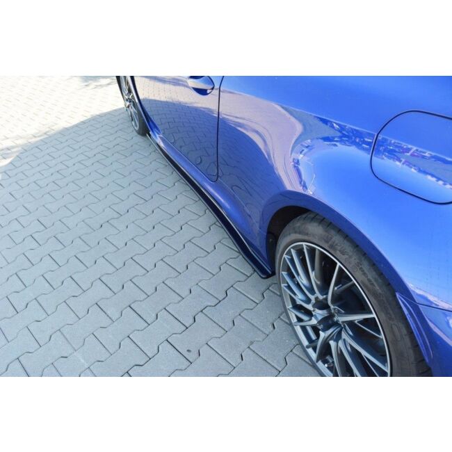 Maxton Design Seitenschweller Ansatz für Lexus RC F schwarz Hochglanz
