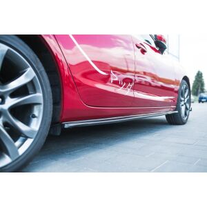 Maxton Design Seitenschweller Ansatz für Mazda 6 GJ (Mk3) Facelift schwarz Hochglanz