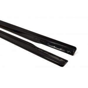 Maxton Design Seitenschweller Ansatz für MERCEDES CLA 45 AMG C117/A45 AMG W176 (vor Facelift) schwarz Hochglanz