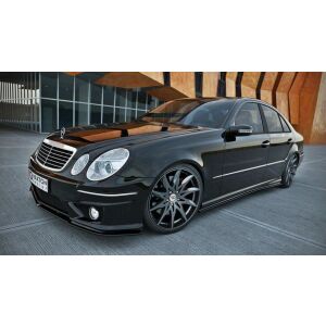 Maxton Design Seitenschweller Ansatz für MERCEDES E-KLASSE W211 AMG schwarz Hochglanz