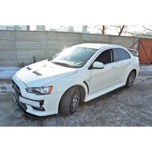 Maxton Design Seitenschweller Ansatz für Mitsubishi Lancer Evo X schwarz Hochglanz