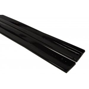 Maxton Design Seitenschweller Ansatz für OPEL ASTRA H (FOR OPC / VXR) schwarz Hochglanz