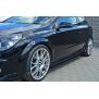 Maxton Design Seitenschweller Ansatz für OPEL ASTRA H (FOR OPC / VXR) schwarz Hochglanz