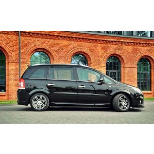 Maxton Design Seitenschweller Ansatz für OPEL ZAFIRA B OPC schwarz Hochglanz