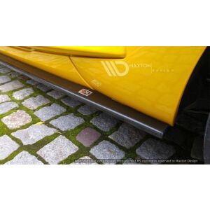 Maxton Design Seitenschweller Ansatz für RENAULT MEGANE 3 RS schwarz Hochglanz