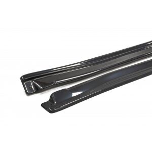 Maxton Design Seitenschweller Ansatz für Subaru Impreza II WRX schwarz Hochglanz