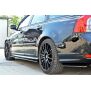 Maxton Design Seitenschweller Ansatz für VOLVO V50F R-DESIGN schwarz Hochglanz