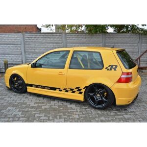 Maxton Design Seitenschweller Ansatz für VW GOLF 4 R32 schwarz Hochglanz