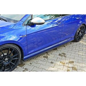 Maxton Design Seitenschweller Ansatz für V.1 / V1 für VW Golf 7 R / R-Line schwarz Hochglanz
