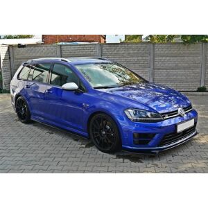 Maxton Design Seitenschweller Ansatz für V.1 / V1 für VW Golf 7 R / R-Line schwarz Hochglanz