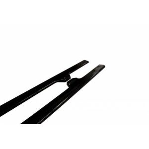 Maxton Design Seitenschweller Ansatz für V.1 / V1 für VW Golf 7 R / R-Line Facelift schwarz Hochglanz