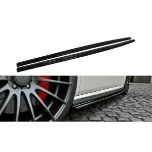 Maxton Design Seitenschweller Ansatz für VW POLO MK5 GTI Facelift schwarz Hochglanz