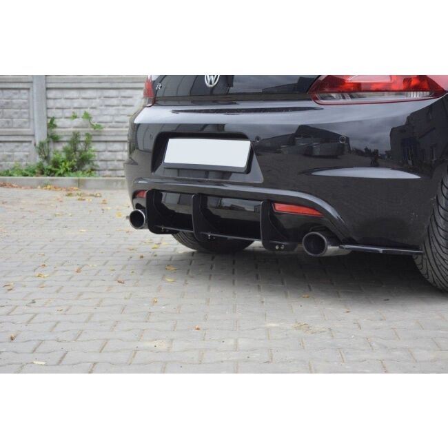 Maxton Design VW SCIROCCO R Heckdiffusor Ansatz für Heckschürze für & Heck Ansatz Flaps Diffusor für