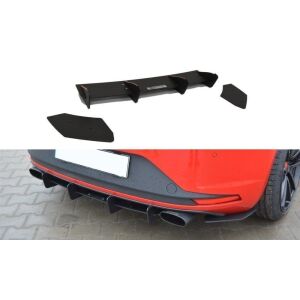 Maxton Design SEAT LEON III CUPRA Heckdiffusor Ansatz für Heckschürze für & Heck Ansatz Flaps Diffusor für