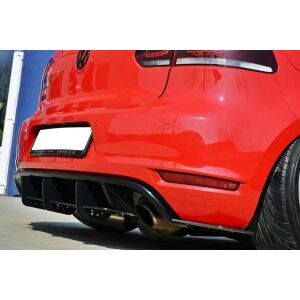 Maxton Design VW GOLF 6 GTI / 35TH Heckdiffusor Ansatz für Heckschürze für & Heck Ansatz Flaps Diffusor für