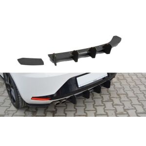 Maxton Design Heckdiffusor Ansatz für Heckschürze für SEAT LEON III FR
