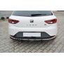 Maxton Design Heckdiffusor Ansatz für Heckschürze für SEAT LEON III FR