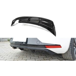 Maxton Design Heckdiffusor Ansatz für SEAT LEON III FR schwarz Hochglanz