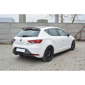 Maxton Design Heckdiffusor Ansatz für SEAT LEON III FR schwarz Hochglanz