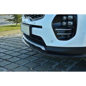 Maxton Design Front Ansatz für KIA SPORTAGE mk4 GT-Line schwarz Hochglanz