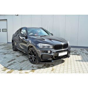 Maxton Design Front Ansatz für V.1 / V1 BMW X6 F16 M Paket schwarz Hochglanz