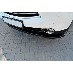 Maxton Design Front Ansatz für V.1 / V1 INFINITI QX70 schwarz Hochglanz