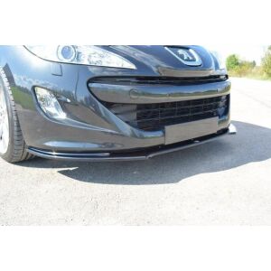 Maxton Design Front Ansatz V.2 / V2 für PEUGEOT RCZ schwarz Hochglanz