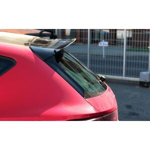 Maxton Design Spoiler CAP für Seat Leon Mk3 Cupra Facelift schwarz Hochglanz