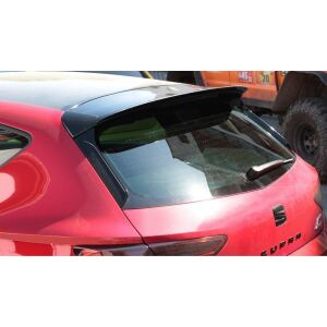 Maxton Design Spoiler CAP für Seat Leon Mk3 Cupra Facelift schwarz Hochglanz