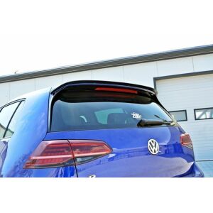 Maxton Design Spoiler CAP V.1 / V1 für Volkswagen Golf 7 / 7 Facelift R / R-Line / GTI  schwarz Hochglanz