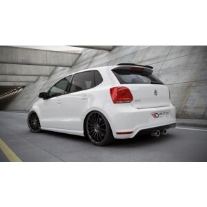 Maxton Design Spoiler CAP für VW POLO MK5 GTI / R-LINE schwarz Hochglanz