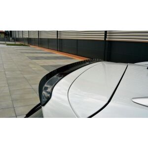 Maxton Design Spoiler CAP für Vw Tiguan Mk2 R-Line schwarz Hochglanz