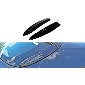 Maxton Design HECK SEITE Spoiler CAP für OPEL ASTRA H (FOR OPC / VXR) schwarz Hochglanz