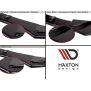 Maxton Design HECK SEITE Spoiler CAP für OPEL ASTRA H (FOR OPC / VXR) schwarz Hochglanz