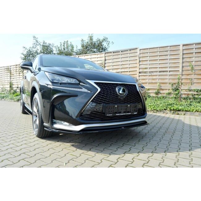 Maxton Design Nebelleuchten Abdeckung für Lexus NX Mk1 schwarz Hochglanz