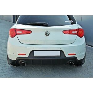 Maxton Design Heck Ansatz Flaps Diffusor für ALFA ROMEO GIULIETTA schwarz Hochglanz