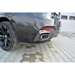 Maxton Design Heck Ansatz Flaps Diffusor für BMW X6 F16 M Paket schwarz Hochglanz
